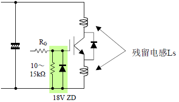 短路电流关断时的C-E间过电压